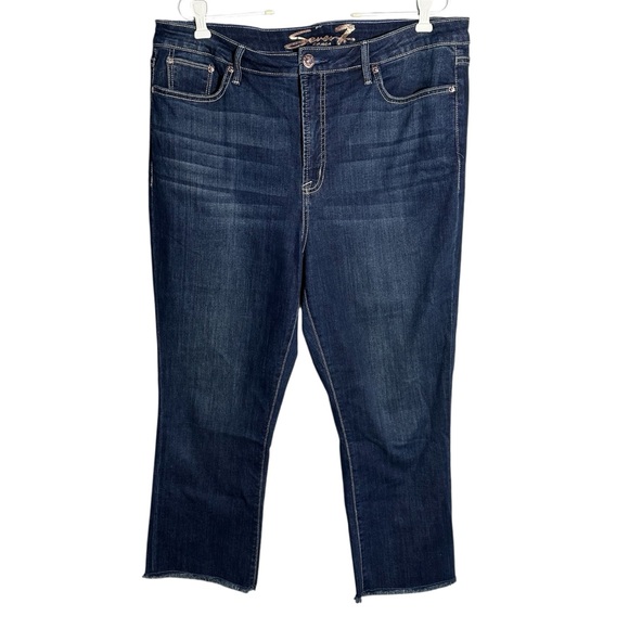 Seven7 Denim - Seven7 straight leg raw hem fashion jeans women’s 16